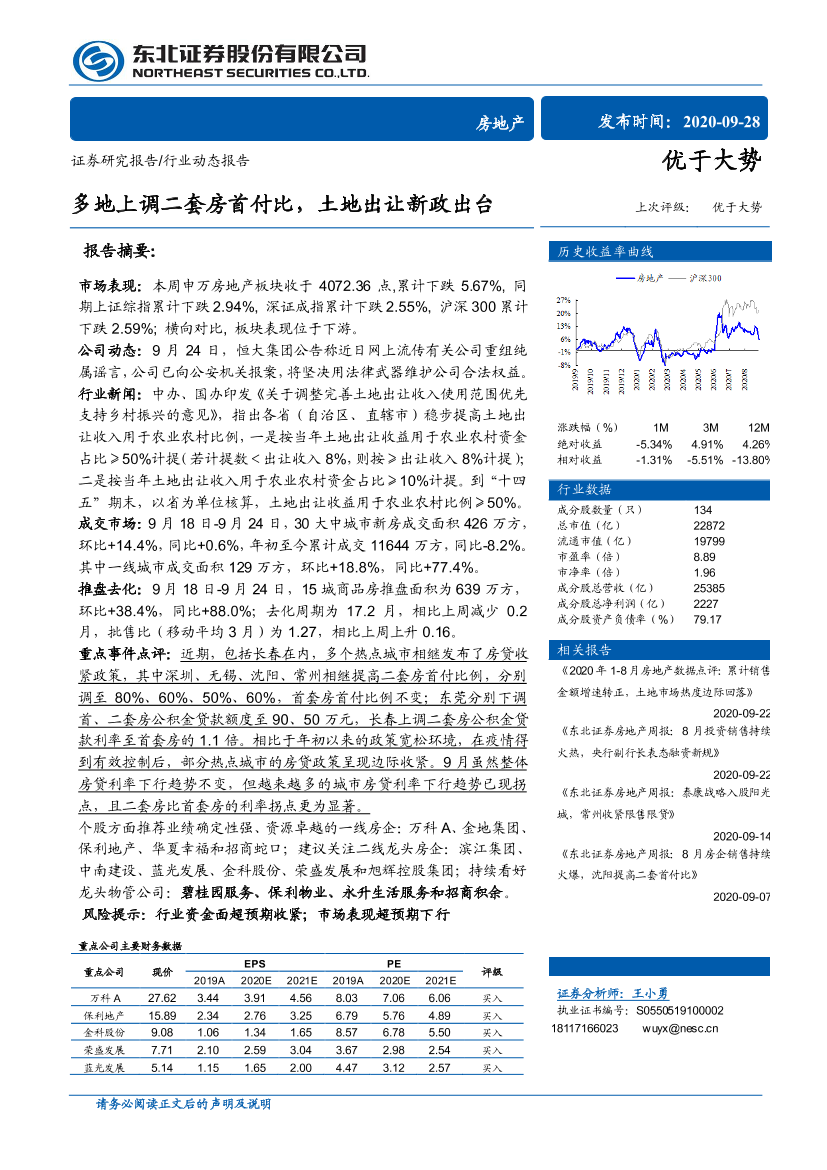 房地产行业：多地上调二套房首付比，土地出让新政出台-20200928-东北证券-31页房地产行业：多地上调二套房首付比，土地出让新政出台-20200928-东北证券-31页_1.png