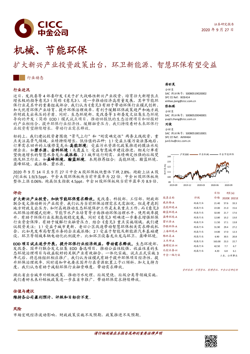 机械、节能环保行业：扩大新兴产业投资政策出台，环卫新能源、智慧环保有望受益-20200927-中金公司-12页机械、节能环保行业：扩大新兴产业投资政策出台，环卫新能源、智慧环保有望受益-20200927-中金公司-12页_1.png