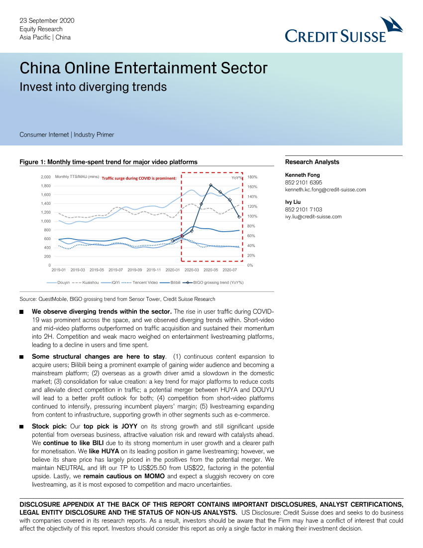 瑞信-亚太地区-互联网服务业-中国在线娱乐行业：投资于不同的趋势-2020.9.23-31页瑞信-亚太地区-互联网服务业-中国在线娱乐行业：投资于不同的趋势-2020.9.23-31页_1.png