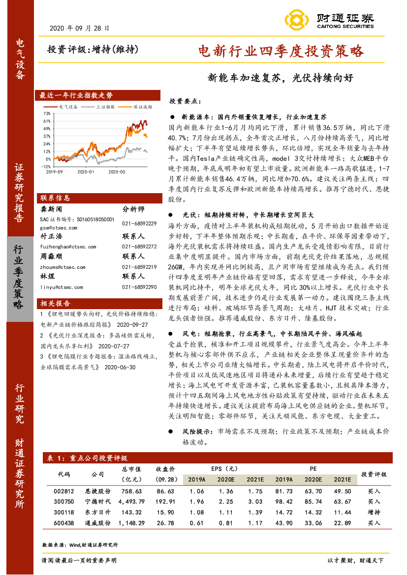 电新行业四季度投资策略：新能车加速复苏，光伏持续向好-20200928-财通证券-47页电新行业四季度投资策略：新能车加速复苏，光伏持续向好-20200928-财通证券-47页_1.png