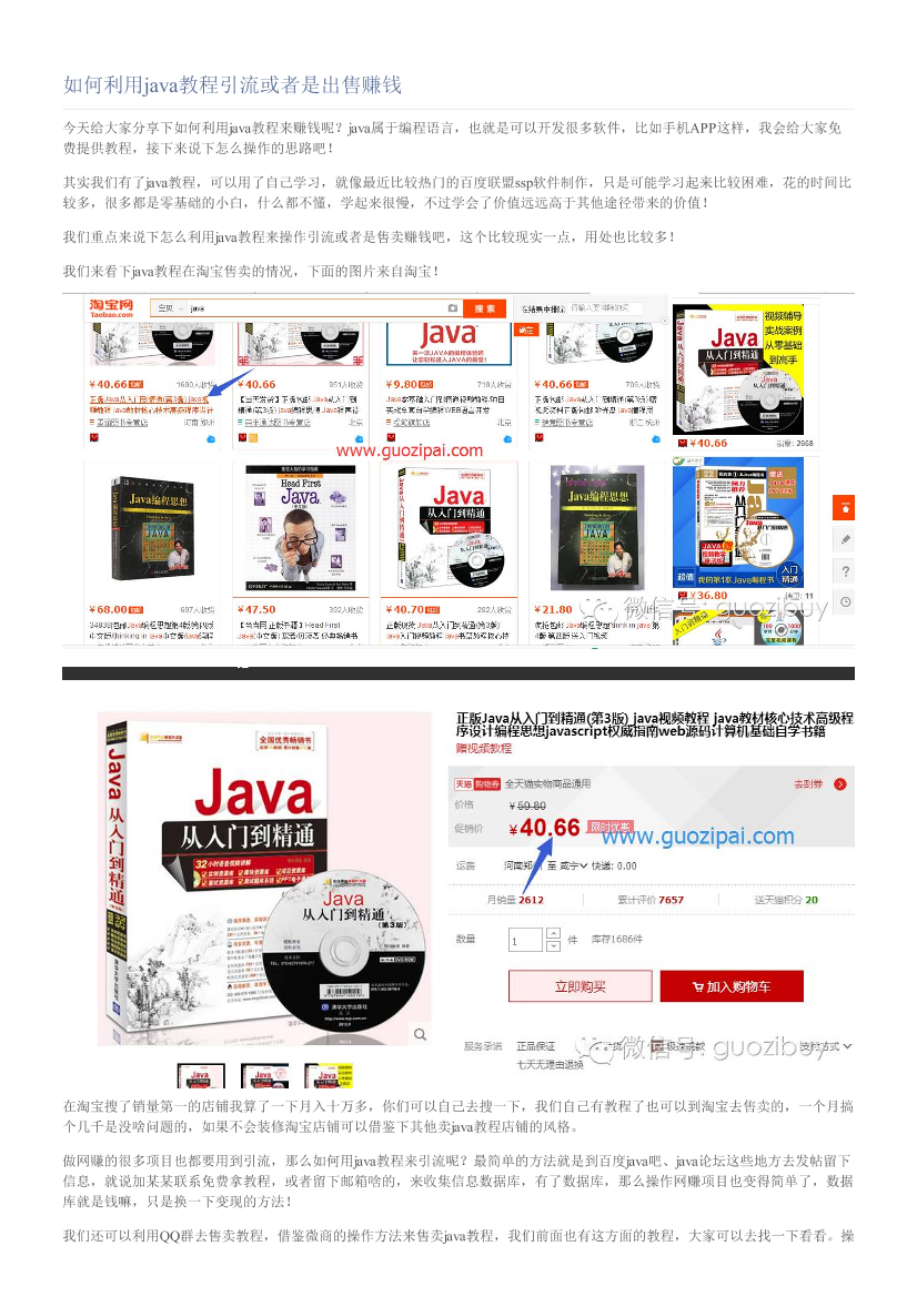 如何利用java教程引流或者是出售赚钱如何利用java教程引流或者是出售赚钱_1.png