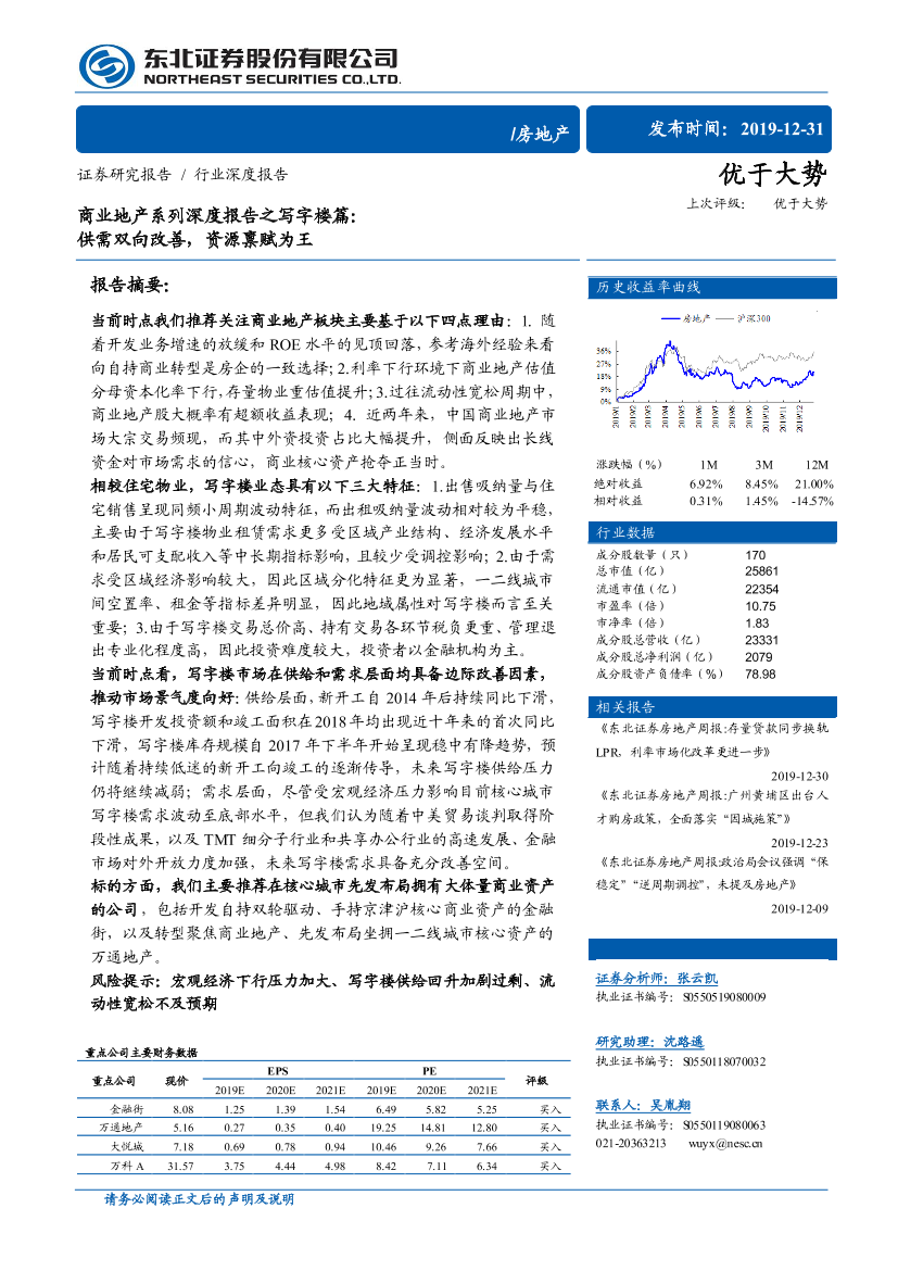 房地产行业商业地产系列深度报告之写字楼篇：供需双向改善，资源禀赋为王-20191231-东北证券-35页房地产行业商业地产系列深度报告之写字楼篇：供需双向改善，资源禀赋为王-20191231-东北证券-35页_1.png