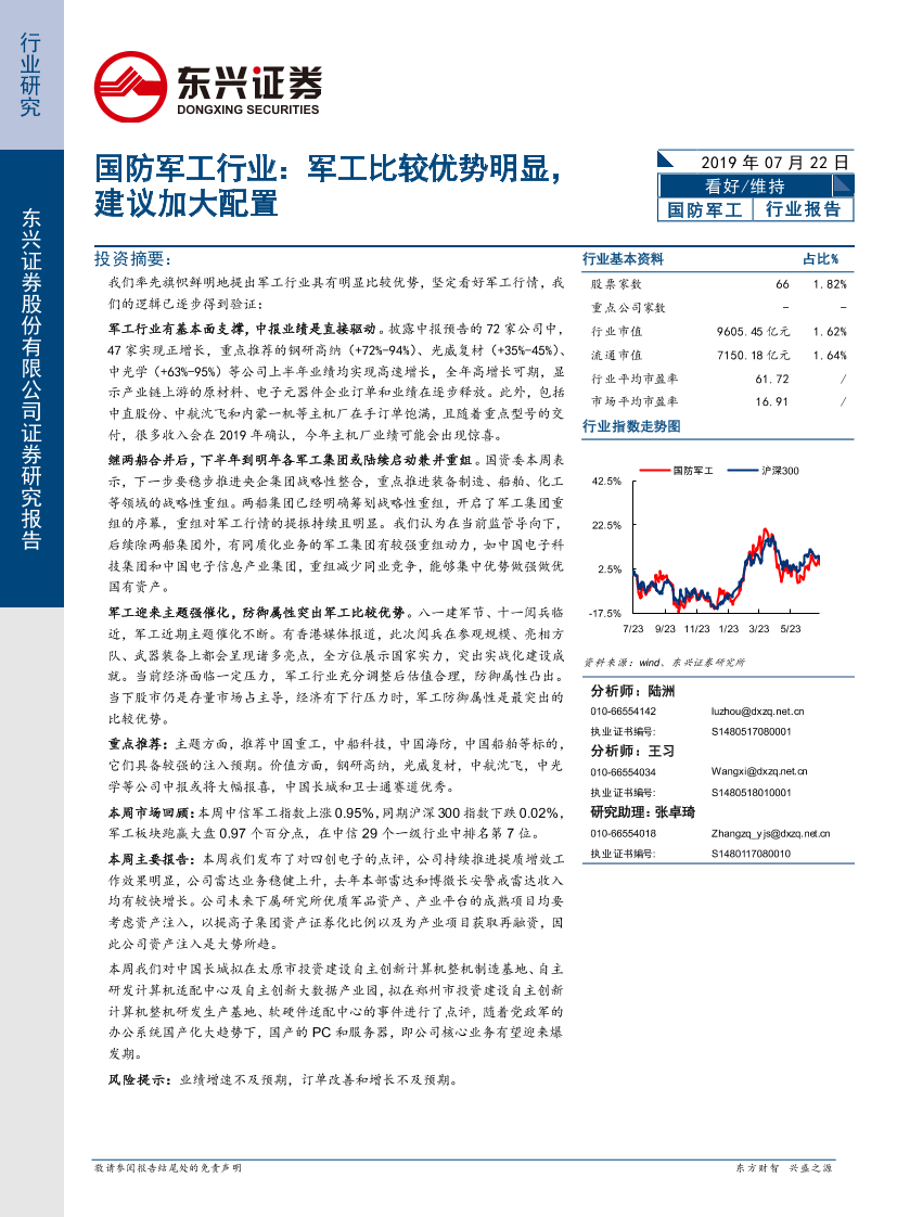 国防军工行业：军工比较优势明显，建议加大配置-20190722-东兴证券-10页国防军工行业：军工比较优势明显，建议加大配置-20190722-东兴证券-10页_1.png