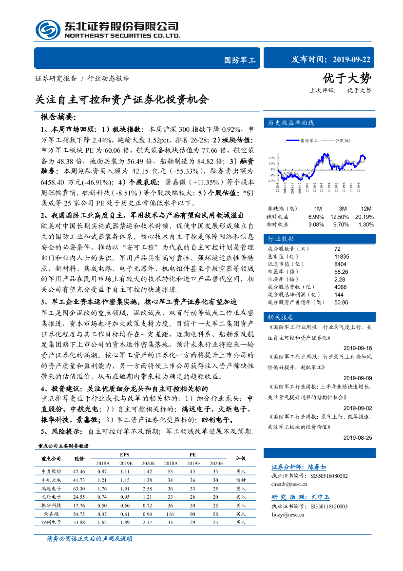 国防军工行业：注自主可控和资产证券化投资机会-20190922-东北证券-23页国防军工行业：注自主可控和资产证券化投资机会-20190922-东北证券-23页_1.png