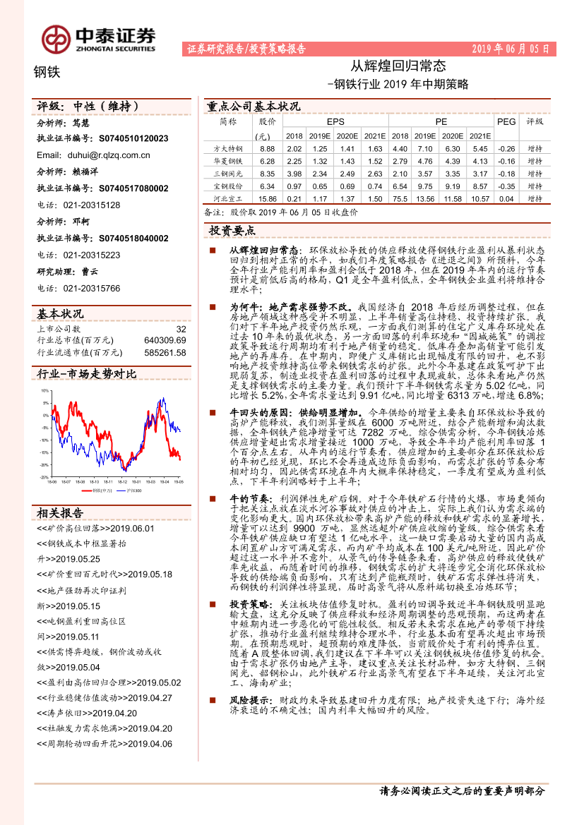 钢铁行业2019年中期策略：从辉煌回归常态-20190605-中泰证券-20页钢铁行业2019年中期策略：从辉煌回归常态-20190605-中泰证券-20页_1.png