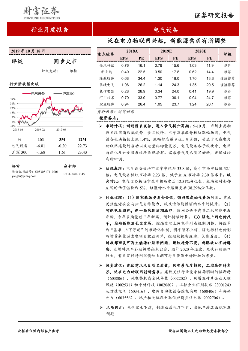 电气设备行业9月数据跟踪：泛在电力物联网兴起，新能源需求有所调整-20191018-财富证券-22页电气设备行业9月数据跟踪：泛在电力物联网兴起，新能源需求有所调整-20191018-财富证券-22页_1.png