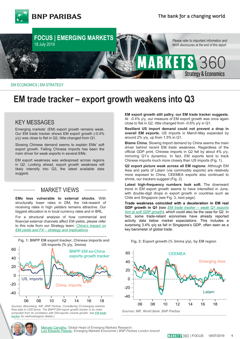 巴黎银行-新兴市场-宏观策略-新兴市场贸易跟踪：第三季度出口增长放缓-20190718-7页巴黎银行-新兴市场-宏观策略-新兴市场贸易跟踪：第三季度出口增长放缓-20190718-7页_1.png