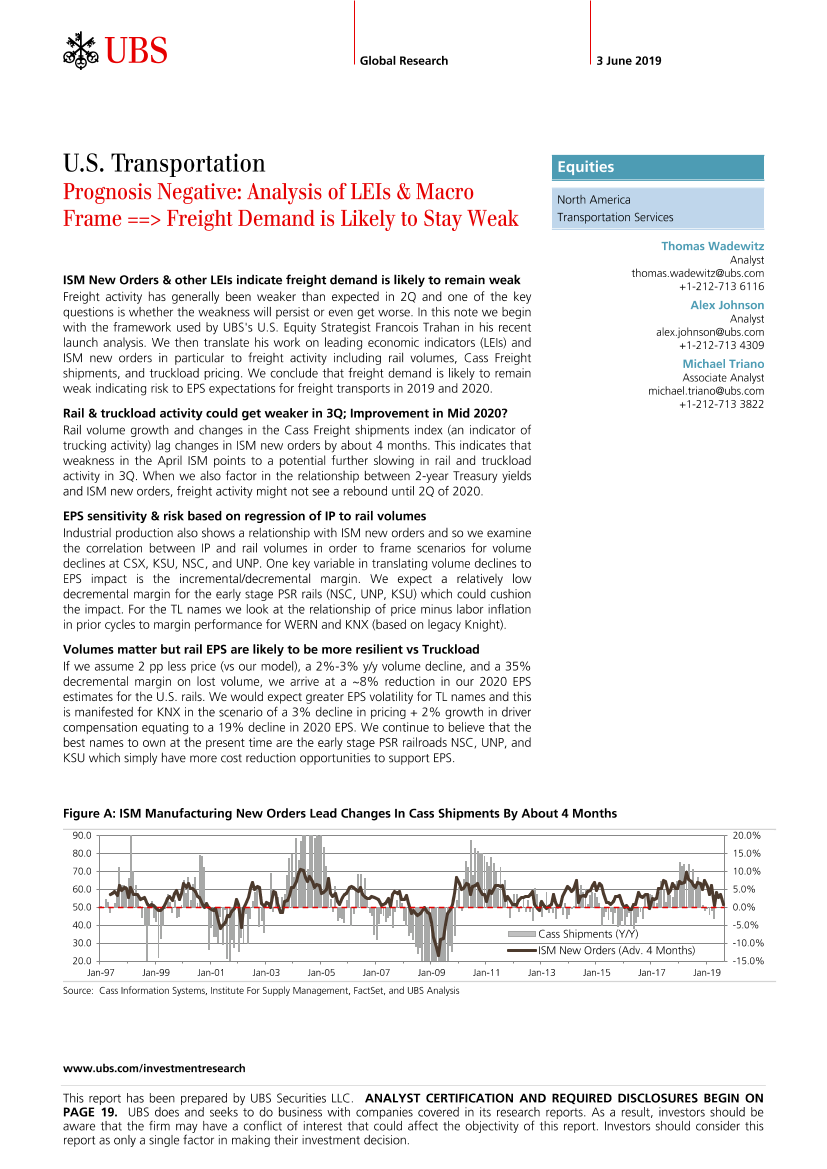 瑞银-美股-交通运输业-美国交通运输业：LEIs与宏观框架分析-2019.6.3-24页瑞银-美股-交通运输业-美国交通运输业：LEIs与宏观框架分析-2019.6.3-24页_1.png