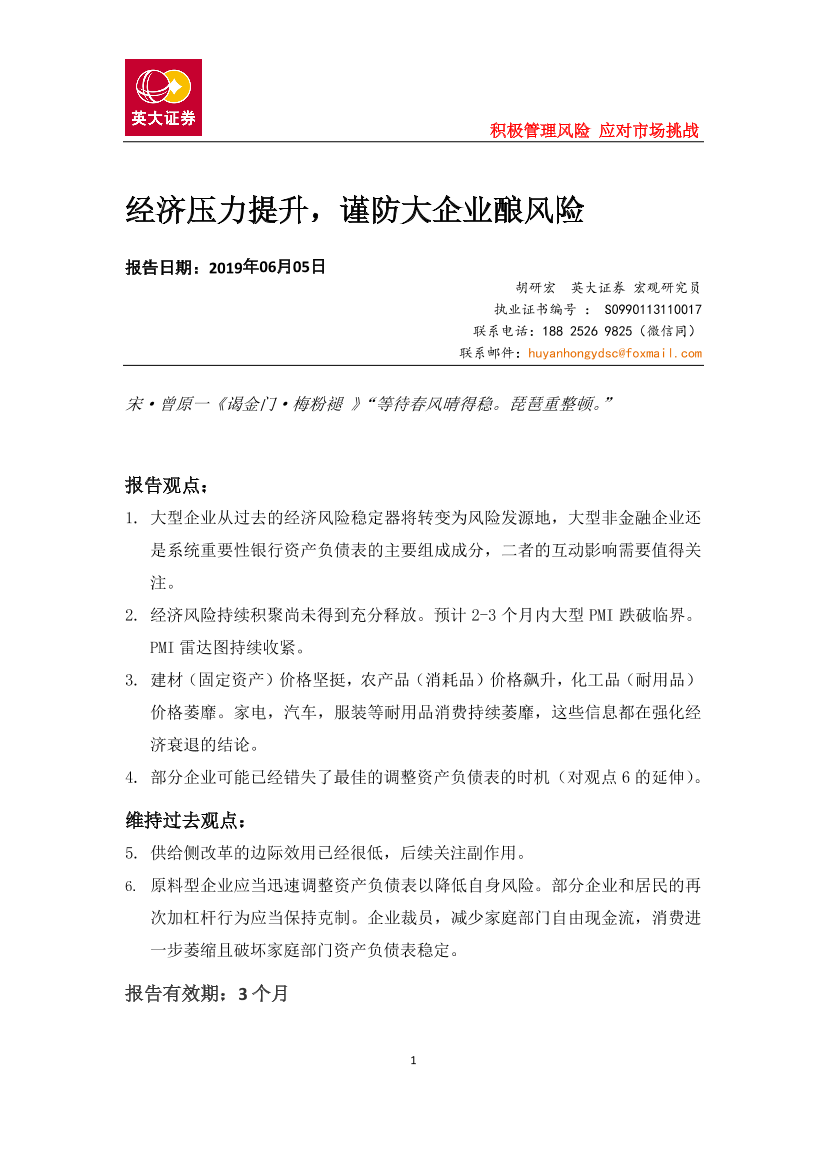 经济压力提升，谨防大企业酿风险-20190605-英大证券-14页经济压力提升，谨防大企业酿风险-20190605-英大证券-14页_1.png