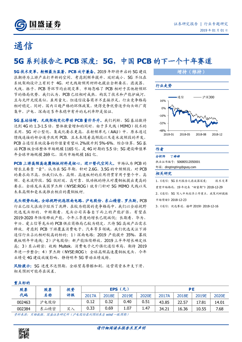 通信行业5G系列报告之PCB深度：5G，中国PCB的下一个十年赛道-20190101-国盛证券-24页通信行业5G系列报告之PCB深度：5G，中国PCB的下一个十年赛道-20190101-国盛证券-24页_1.png
