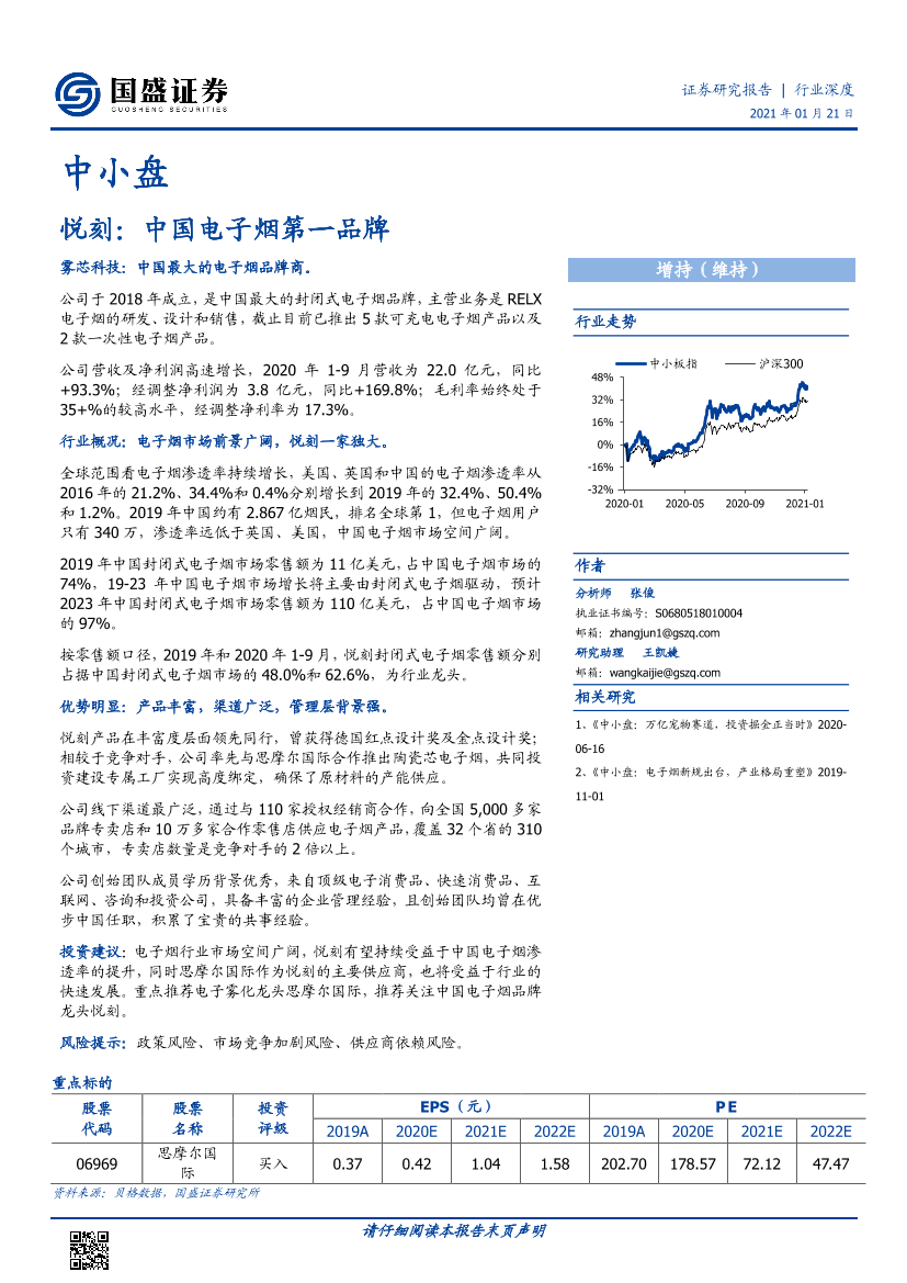 中小盘：悦刻，中国电子烟第一品牌-20210121-国盛证券-22页中小盘：悦刻，中国电子烟第一品牌-20210121-国盛证券-22页_1.png