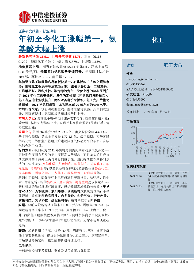 化工行业：年初至今化工涨幅第一，氨基酸大幅上涨-20210124-中信建投-22页化工行业：年初至今化工涨幅第一，氨基酸大幅上涨-20210124-中信建投-22页_1.png