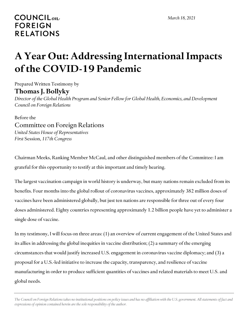 外交关系委员会-一年的时间：解决COVID-19大流行的国际影响（英文）-2021.3-11页外交关系委员会-一年的时间：解决COVID-19大流行的国际影响（英文）-2021.3-11页_1.png