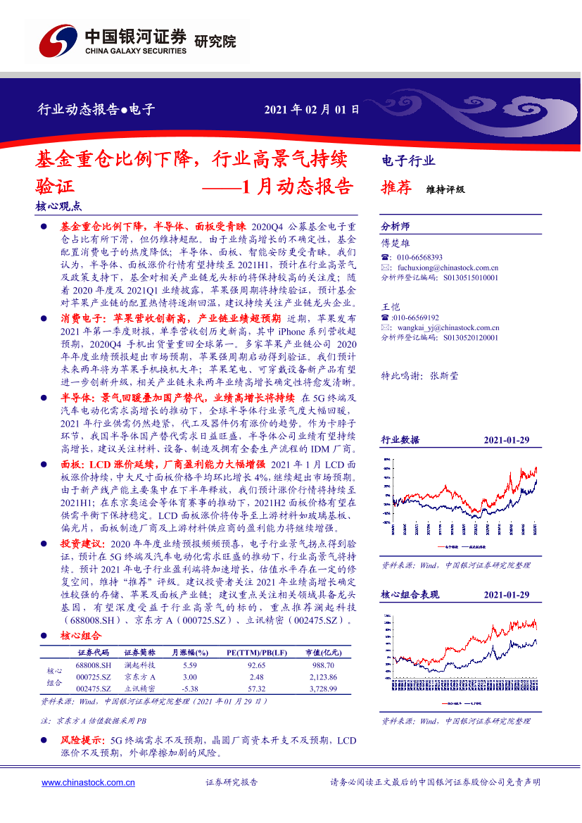 电子行业1月动态报告：基金重仓比例下降，行业高景气持续验证-20210201-银河证券-32页电子行业1月动态报告：基金重仓比例下降，行业高景气持续验证-20210201-银河证券-32页_1.png