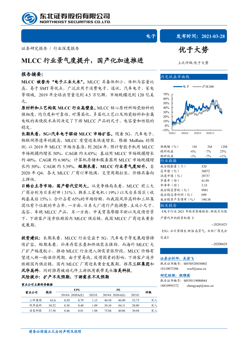 电子行业：MLCC行业景气度提升，国产化加速推进-20210328-东北证券-31页电子行业：MLCC行业景气度提升，国产化加速推进-20210328-东北证券-31页_1.png