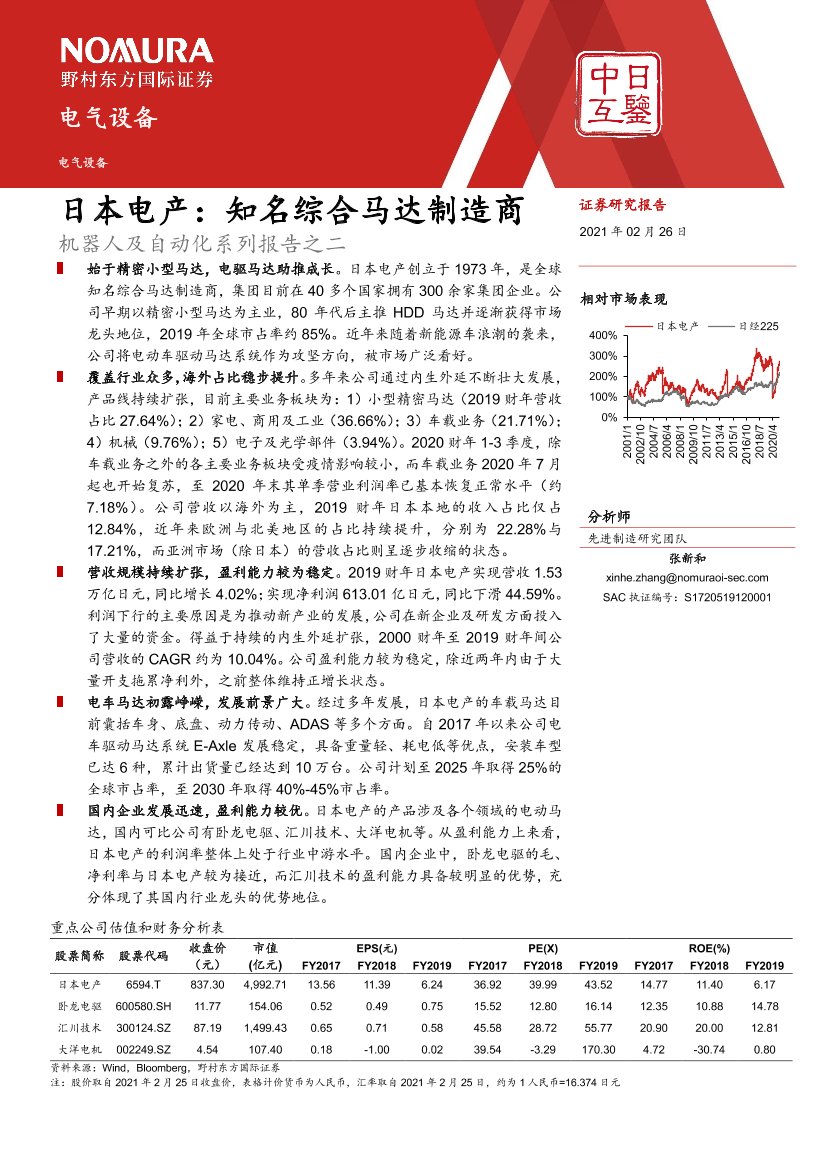 电气设备行业机器人及自动化系列报告之二：日本电产，知名综合马达制造商-20210226-野村东方国际证券-18页电气设备行业机器人及自动化系列报告之二：日本电产，知名综合马达制造商-20210226-野村东方国际证券-18页_1.png