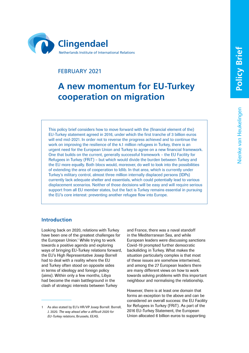荷兰国际关系研究所-欧盟与土耳其之间的移民合作新动向（英文）-2021.2-8页荷兰国际关系研究所-欧盟与土耳其之间的移民合作新动向（英文）-2021.2-8页_1.png
