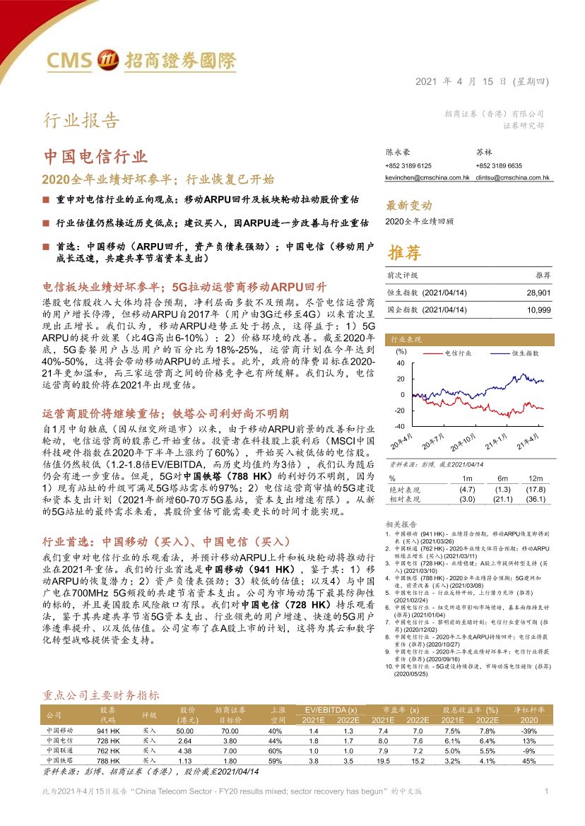 中国电信行业：_2020全年业绩好坏参半；行业恢复已开始-20210415-招商证券（香港）-23页中国电信行业：_2020全年业绩好坏参半；行业恢复已开始-20210415-招商证券（香港）-23页_1.png