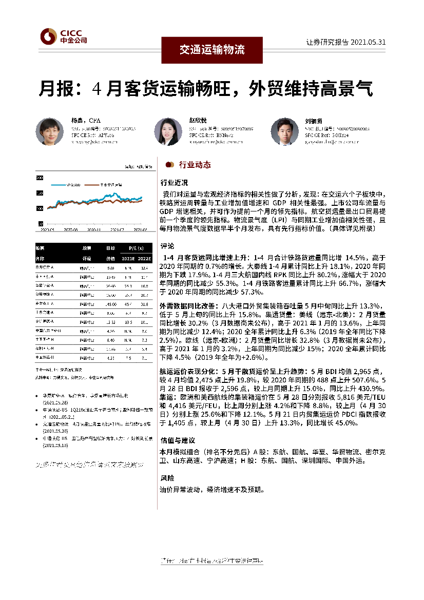 交通运输物流行业月报：4月客货运输畅旺，外贸维持高景气-20210531-中金公司-25页交通运输物流行业月报：4月客货运输畅旺，外贸维持高景气-20210531-中金公司-25页_1.png