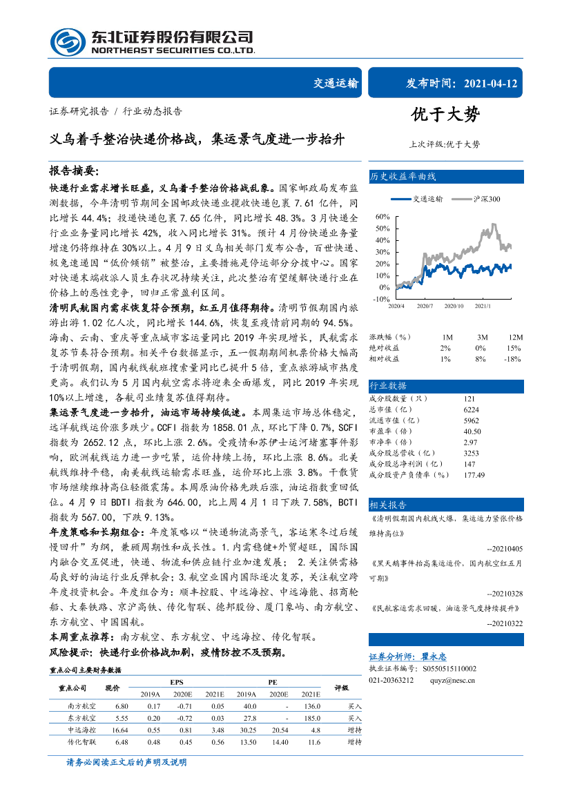 交通运输行业：义乌着手整治快递价格战，集运景气度进一步抬升-20210412-东北证券-16页交通运输行业：义乌着手整治快递价格战，集运景气度进一步抬升-20210412-东北证券-16页_1.png