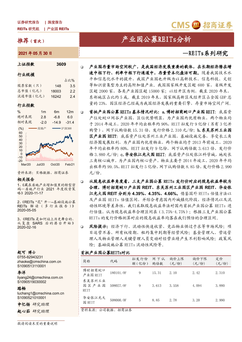 公用事业行业REITs系列研究：产业园公募REITs分析-20210530-招商证券-44页公用事业行业REITs系列研究：产业园公募REITs分析-20210530-招商证券-44页_1.png