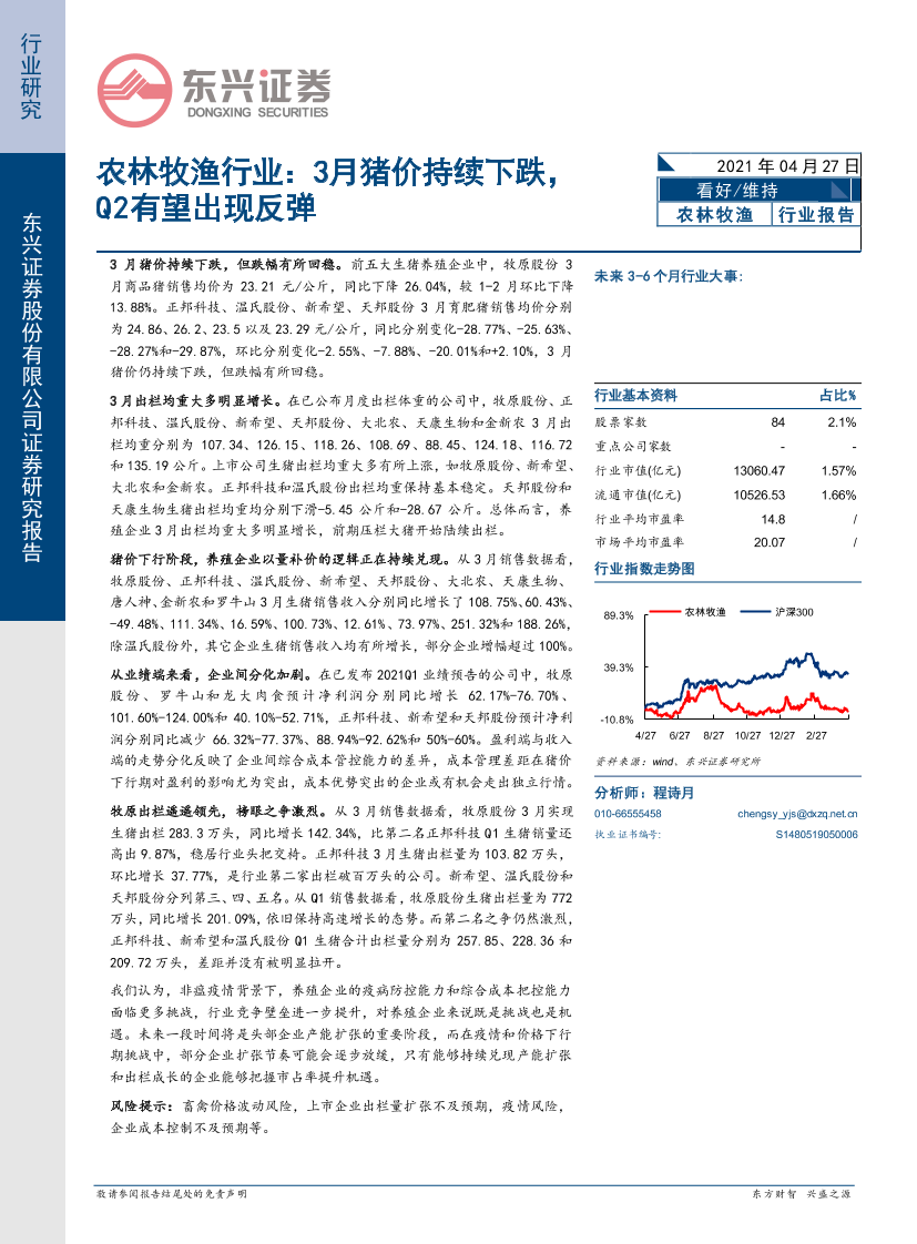 农林牧渔行业：3月猪价持续下跌，Q2有望出现反弹-20210427-东兴证券-12页农林牧渔行业：3月猪价持续下跌，Q2有望出现反弹-20210427-东兴证券-12页_1.png
