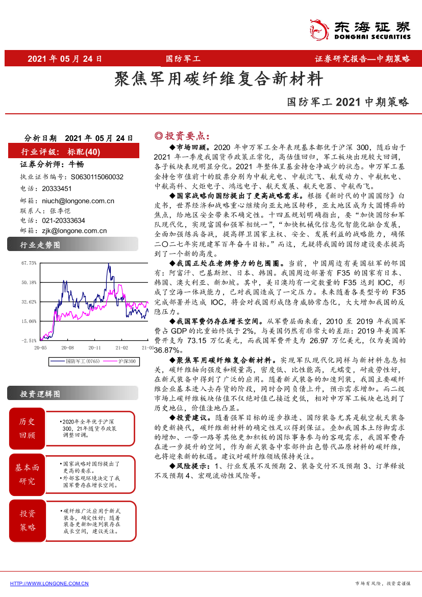 国防军工行业2021中期策略：聚焦军用碳纤维复合新材料-20210524-东海证券-19页国防军工行业2021中期策略：聚焦军用碳纤维复合新材料-20210524-东海证券-19页_1.png