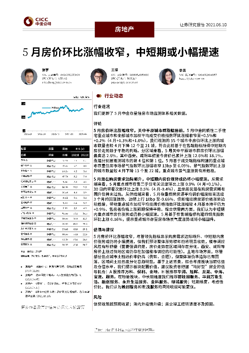 房地产行业：5月房价环比涨幅收窄，中短期或小幅提速-20210610-中金公司-16页房地产行业：5月房价环比涨幅收窄，中短期或小幅提速-20210610-中金公司-16页_1.png