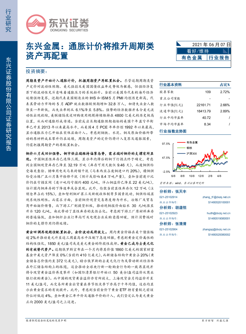 有色金属行业东兴金属：通胀计价将推升周期类资产再配置-20210607-东兴证券-24页有色金属行业东兴金属：通胀计价将推升周期类资产再配置-20210607-东兴证券-24页_1.png