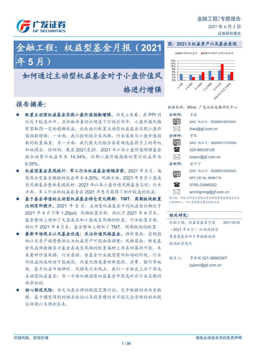 权益型基金月报（2021年5月）：如何通过主动型权益基金对于小盘价值风格进行增强-20210602-广发证券-28页权益型基金月报（2021年5月）：如何通过主动型权益基金对于小盘价值风格进行增强-20210602-广发证券-28页_1.png