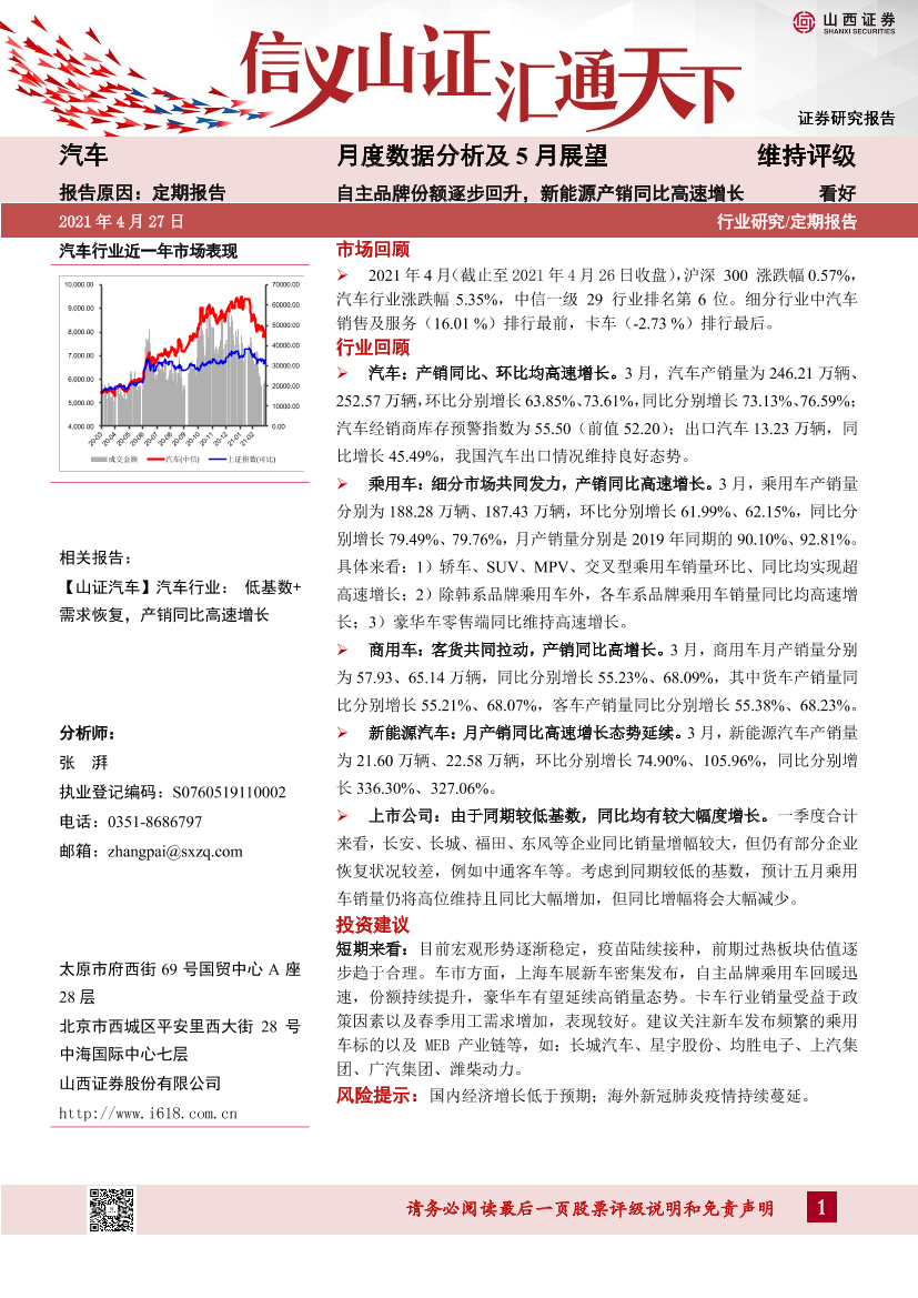 汽车行业月度数据分析及5月展望：自主品牌份额逐步回升，新能源产销同比高速增长-20210427-山西证券-27页汽车行业月度数据分析及5月展望：自主品牌份额逐步回升，新能源产销同比高速增长-20210427-山西证券-27页_1.png