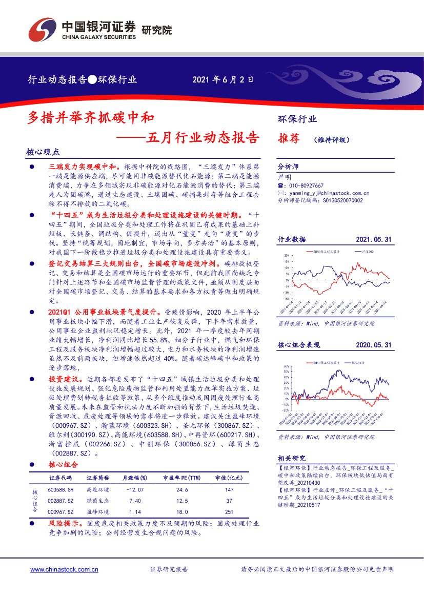 环保行业五月行业动态报告：多措并举齐抓碳中和-20210602-银河证券-15页环保行业五月行业动态报告：多措并举齐抓碳中和-20210602-银河证券-15页_1.png