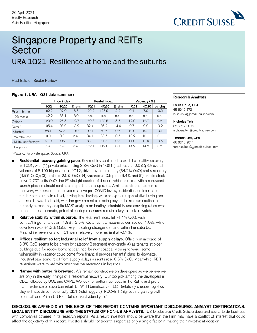 瑞信-亚太地区房地产行业-新加坡房地产与REITs：家庭与郊区的弹性-2021.4.26-22页瑞信-亚太地区房地产行业-新加坡房地产与REITs：家庭与郊区的弹性-2021.4.26-22页_1.png