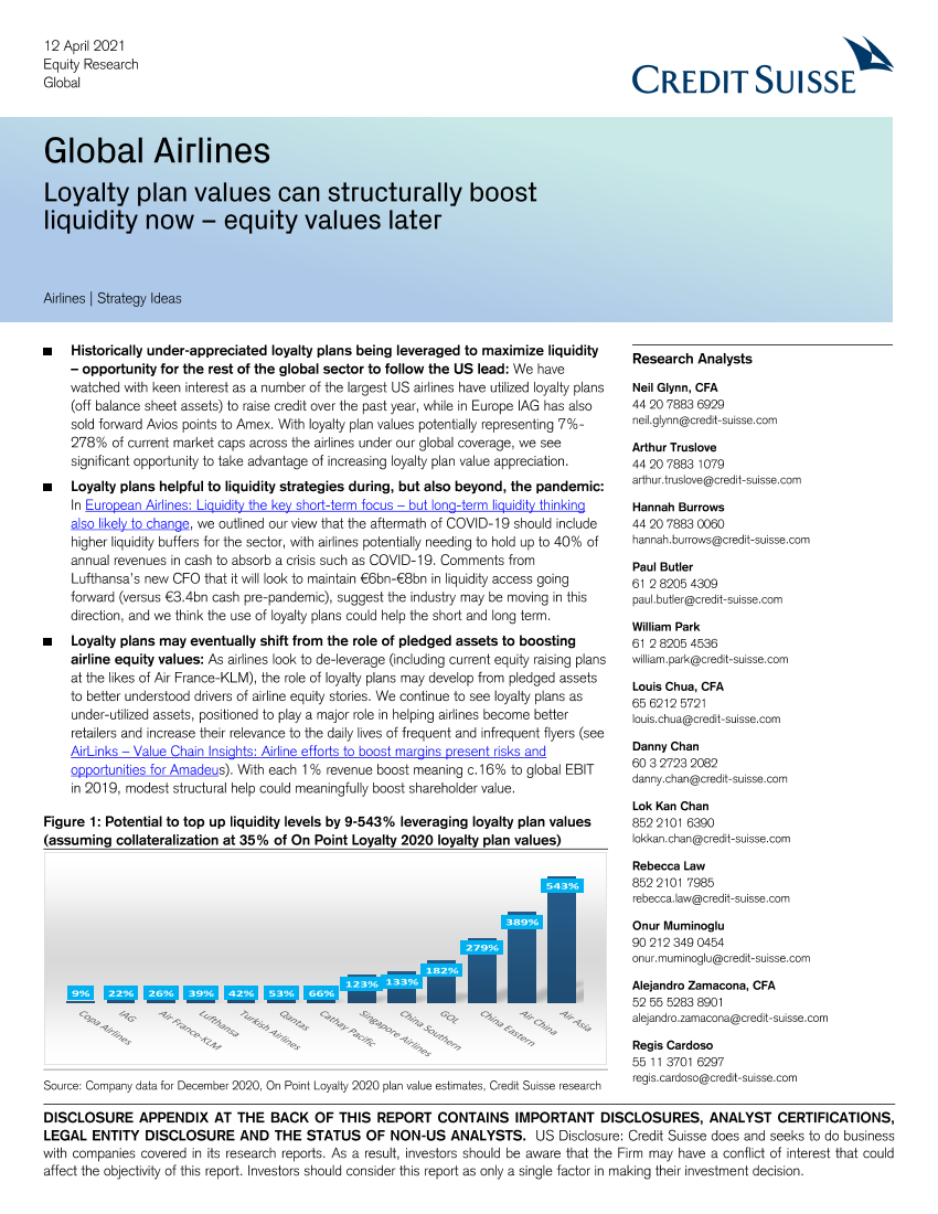 瑞信-全球航空业：忠诚度计划的价值可以从结构上提振现在的流动性及以后的股票价值-2021.4.12-37页瑞信-全球航空业：忠诚度计划的价值可以从结构上提振现在的流动性及以后的股票价值-2021.4.12-37页_1.png