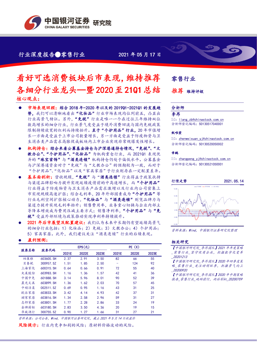 零售行业暨2020至21Q1总结：看好可选消费板块后市表现，维持推荐各细分行业龙头-20210517-银河证券-33页零售行业暨2020至21Q1总结：看好可选消费板块后市表现，维持推荐各细分行业龙头-20210517-银河证券-33页_1.png