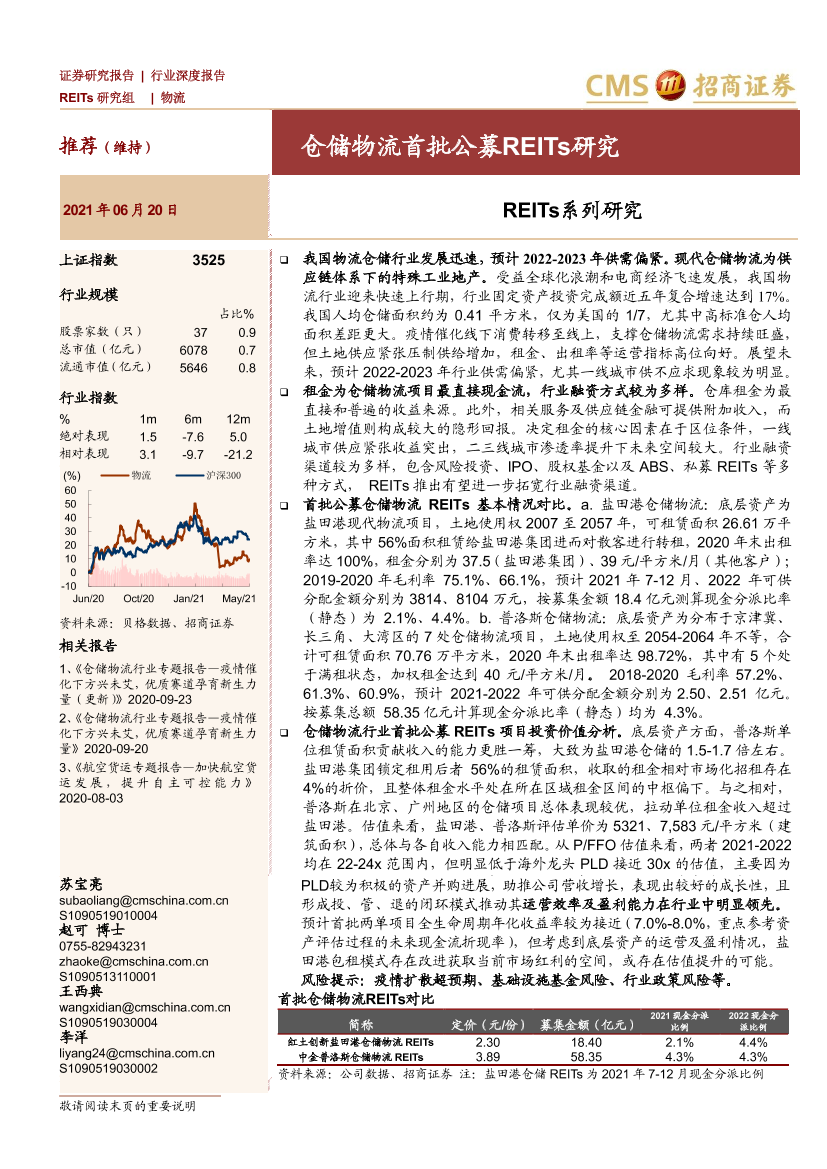 物流行业REITs系列研究：仓储物流首批公募REITs研究-20210620-招商证券-46页物流行业REITs系列研究：仓储物流首批公募REITs研究-20210620-招商证券-46页_1.png