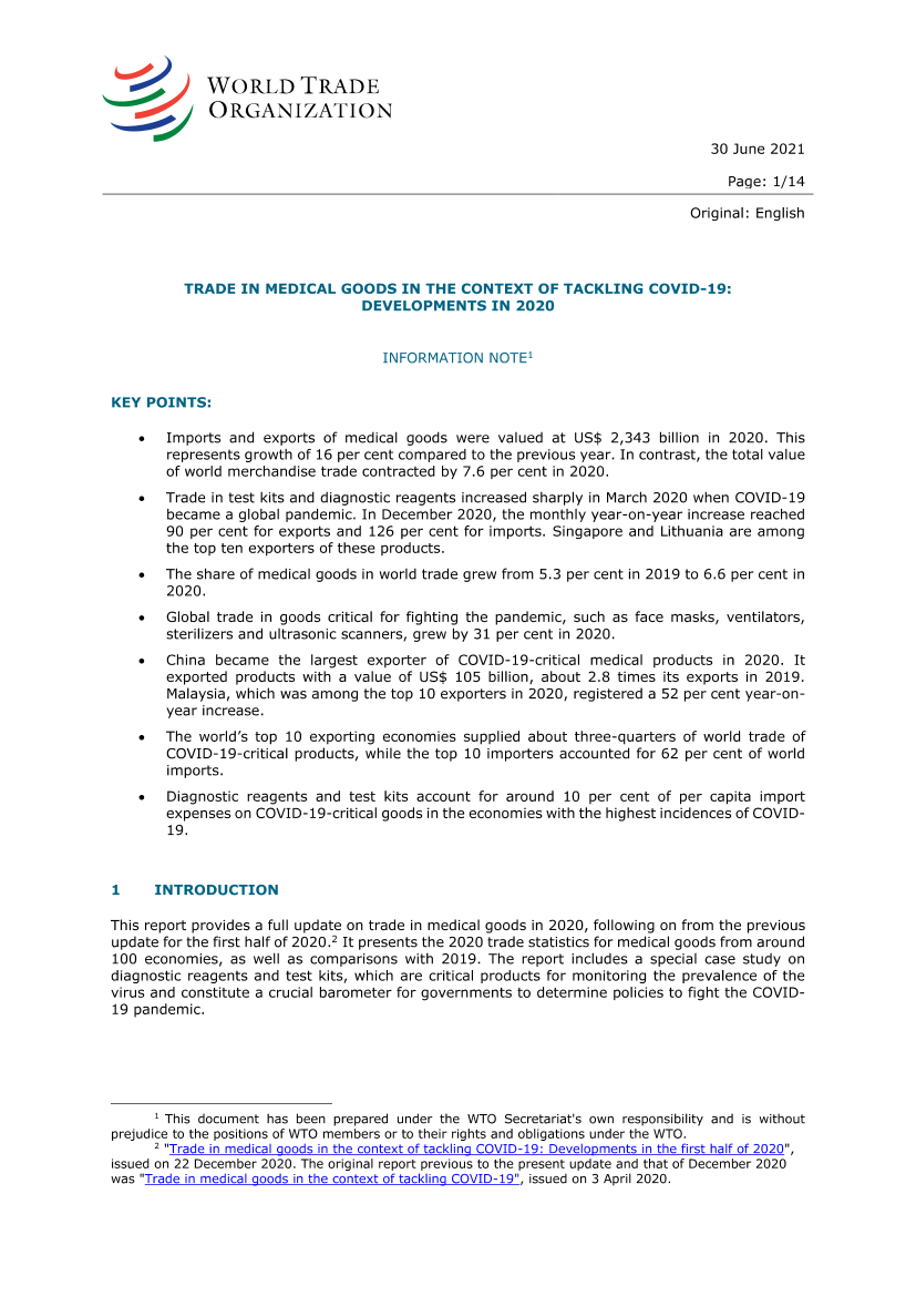 WTO发布COVID-19背景下的医疗产品贸易最新信息-16页WTO发布COVID-19背景下的医疗产品贸易最新信息-16页_1.png