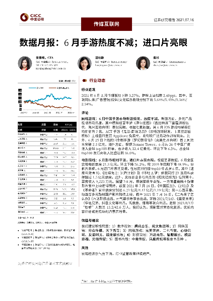 传媒互联网行业数据月报：6月手游热度不减；进口片亮眼-20210716-中金公司-24页传媒互联网行业数据月报：6月手游热度不减；进口片亮眼-20210716-中金公司-24页_1.png