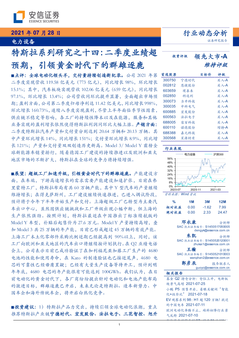 电力设备：特斯拉系列研究之十四：二季度业绩超预期，引领黄金时代下的群雄逐鹿-20210728-安信证券-15页电力设备：特斯拉系列研究之十四：二季度业绩超预期，引领黄金时代下的群雄逐鹿-20210728-安信证券-15页_1.png