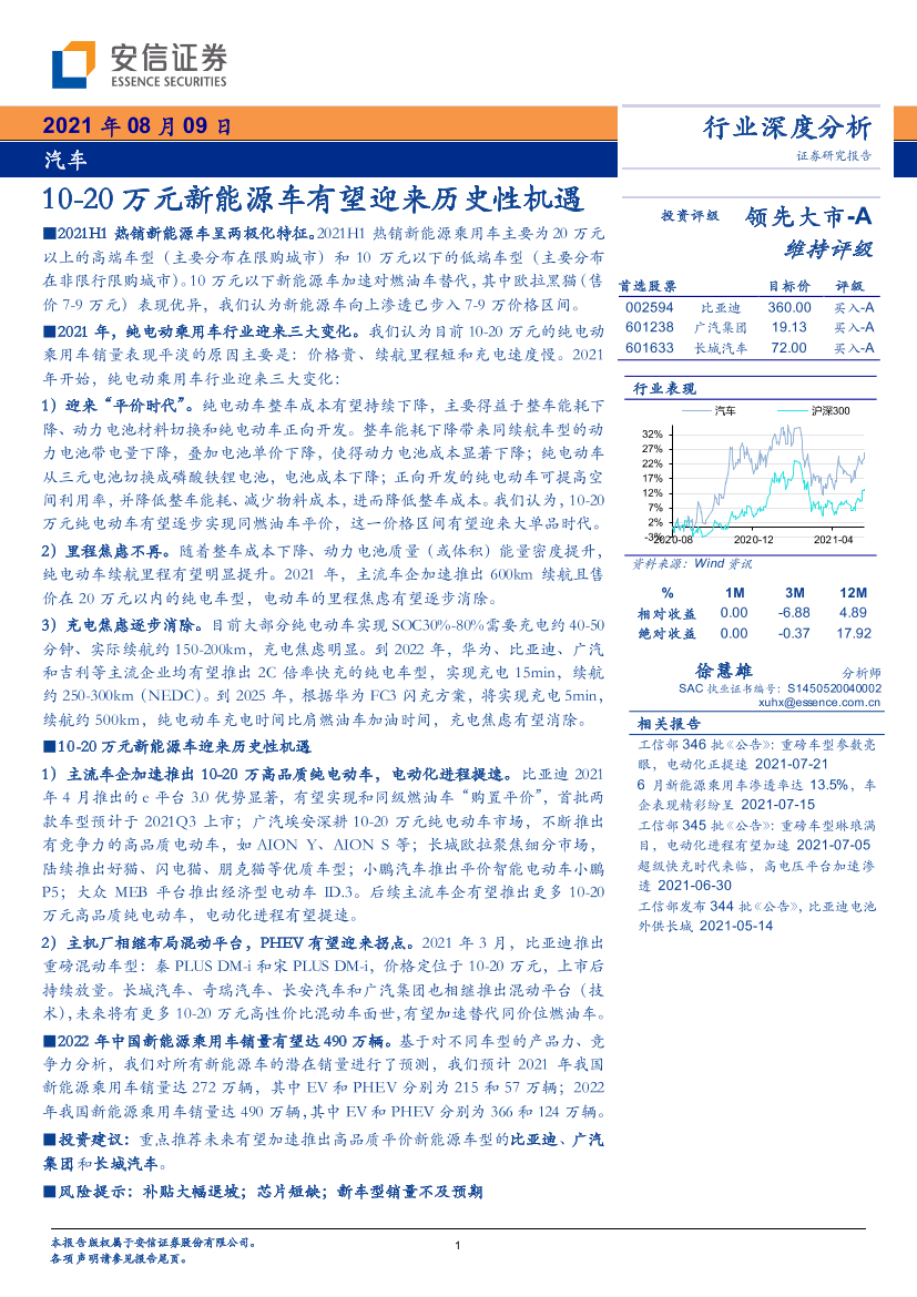 汽车行业：10-20万元新能源车有望迎来历史性机遇-43页汽车行业：10-20万元新能源车有望迎来历史性机遇-43页_1.png