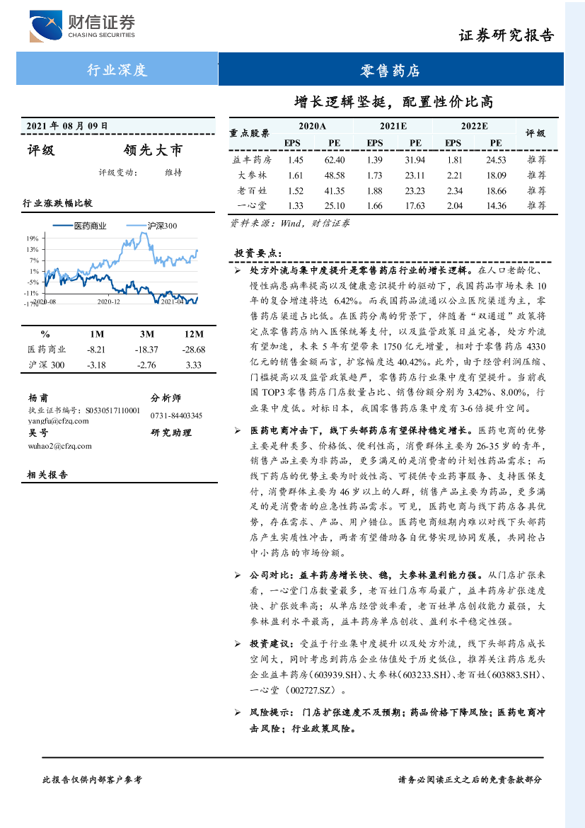 零售药店行业深度：增长逻辑坚挺，配置性价比高-20210809-财信证券-30页零售药店行业深度：增长逻辑坚挺，配置性价比高-20210809-财信证券-30页_1.png