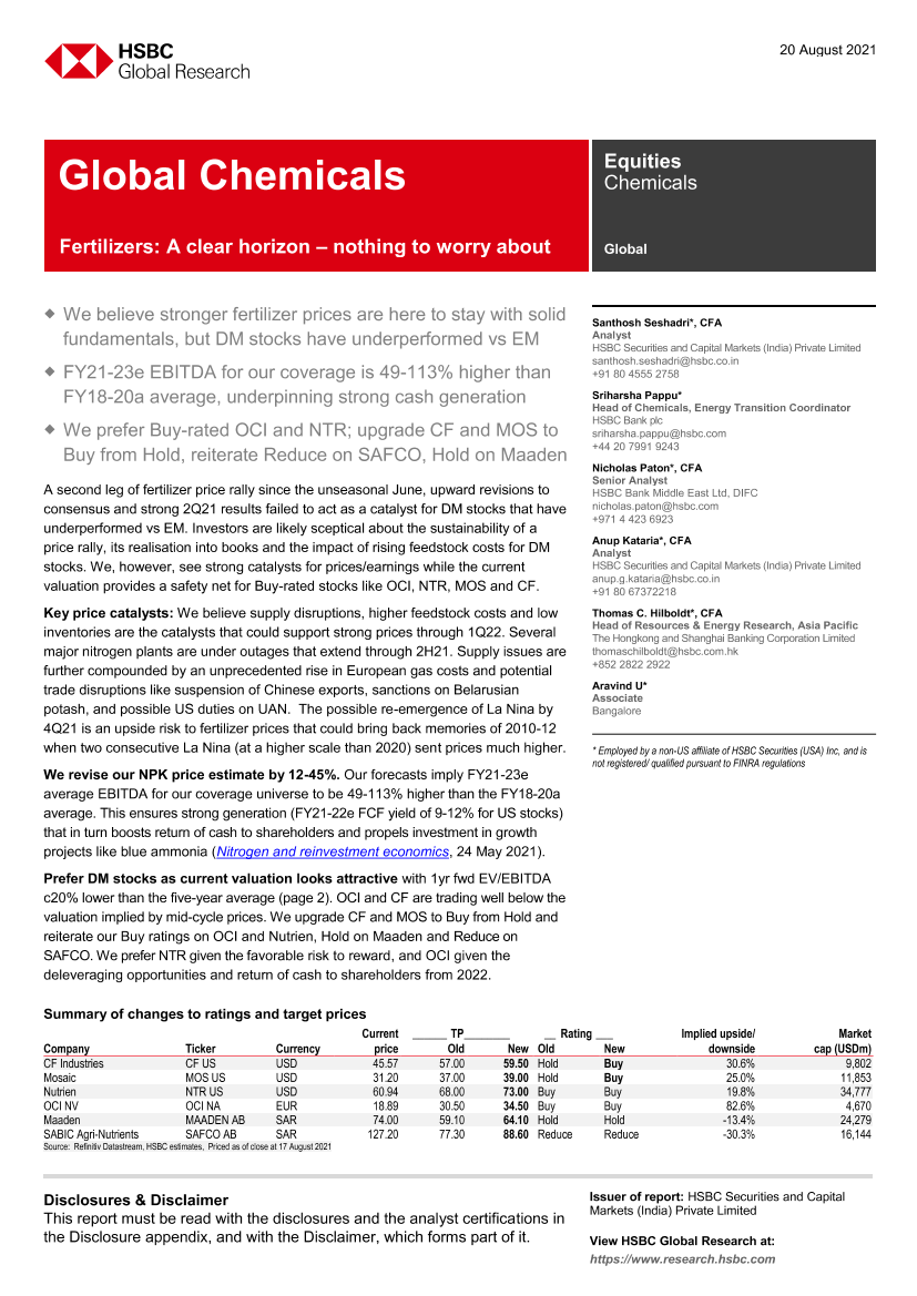 HSBC-全球化学制品行业-化肥：清晰的视野，没有什么可担心的-2021.8.20-27页HSBC-全球化学制品行业-化肥：清晰的视野，没有什么可担心的-2021.8.20-27页_1.png