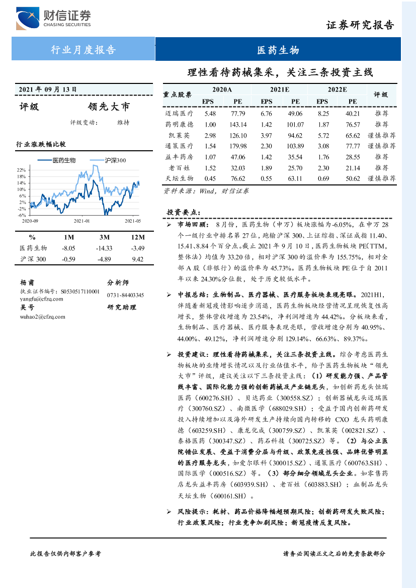 医药生物行业：理性看待药械集采，关注三条投资主线-20210913-财信证券-16页医药生物行业：理性看待药械集采，关注三条投资主线-20210913-财信证券-16页_1.png