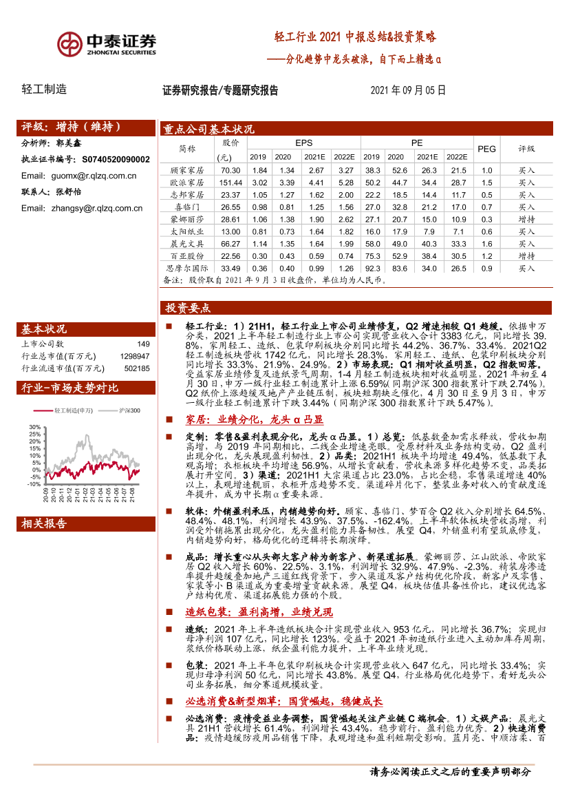 轻工制造行业：2021中报总结&投资策略，分化趋势中龙头破浪，自下而上精选α-20210905-中泰证券-59页轻工制造行业：2021中报总结&投资策略，分化趋势中龙头破浪，自下而上精选α-20210905-中泰证券-59页_1.png