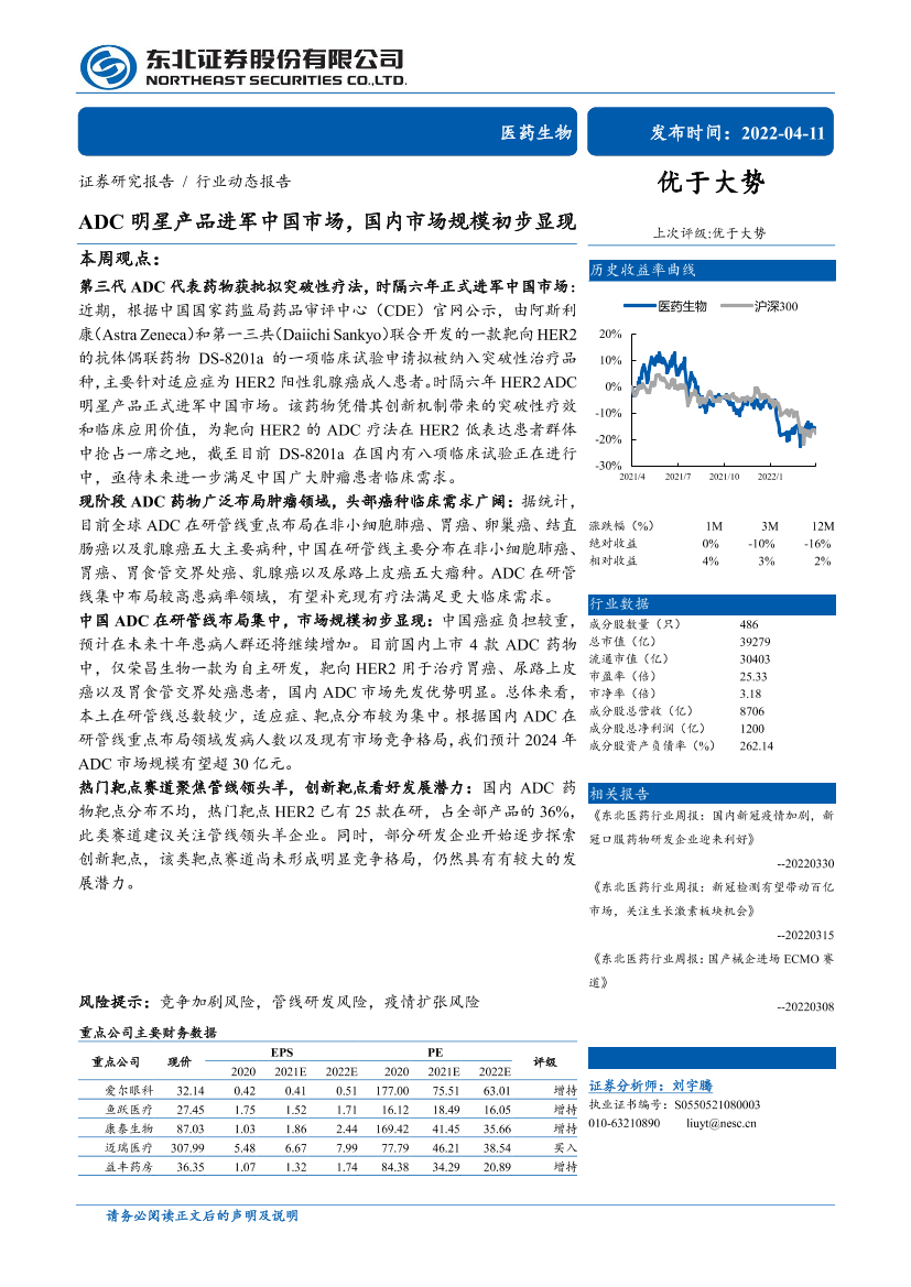医药生物行业动态报告：ADC明星产品进军中国市场，国内市场规模初步显现-20220411-东北证券-19页医药生物行业动态报告：ADC明星产品进军中国市场，国内市场规模初步显现-20220411-东北证券-19页_1.png