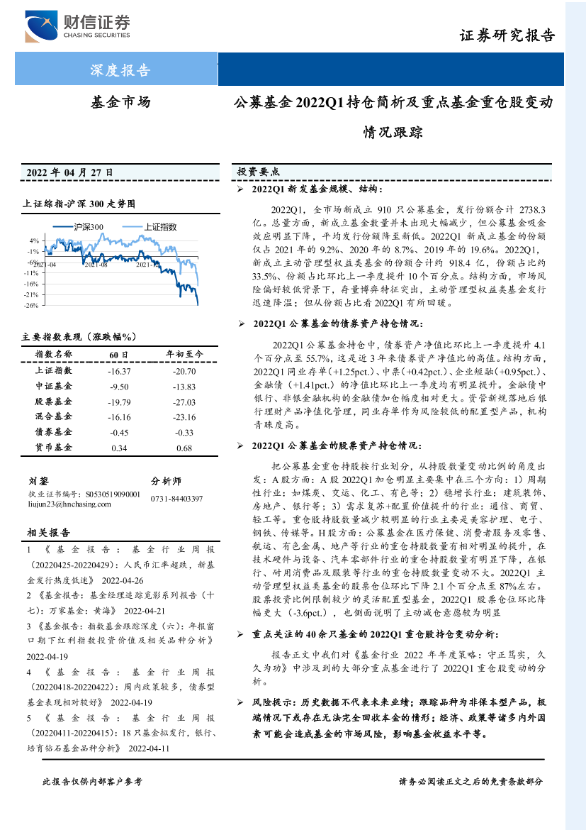 基金市场：公募基金2022Q1持仓简析及重点基金重仓股变动情况跟踪-20220427-财信证券-16页基金市场：公募基金2022Q1持仓简析及重点基金重仓股变动情况跟踪-20220427-财信证券-16页_1.png