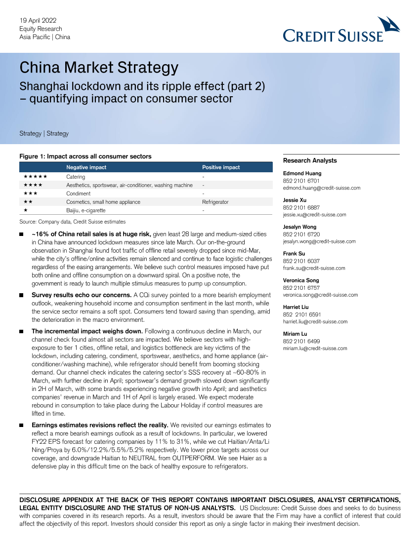 瑞信-中国投资策略-上海封城及其连锁效应：量化对消费行业的影响-2022.4.19-69页瑞信-中国投资策略-上海封城及其连锁效应：量化对消费行业的影响-2022.4.19-69页_1.png