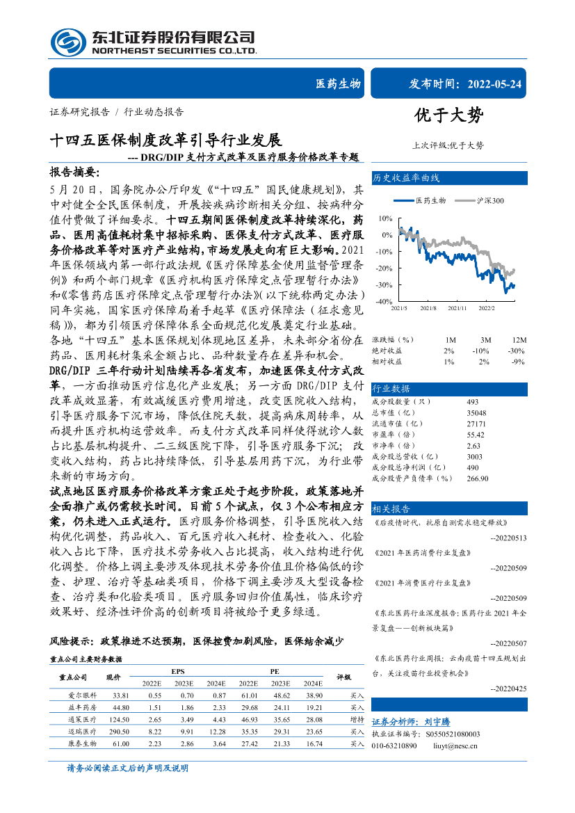 医药生物行业DRGDIP支付方式改革及医疗服务价格改革专题：十四五医保制度改革引导行业发展-20220524-东北证券-25页医药生物行业DRGDIP支付方式改革及医疗服务价格改革专题：十四五医保制度改革引导行业发展-20220524-东北证券-25页_1.png