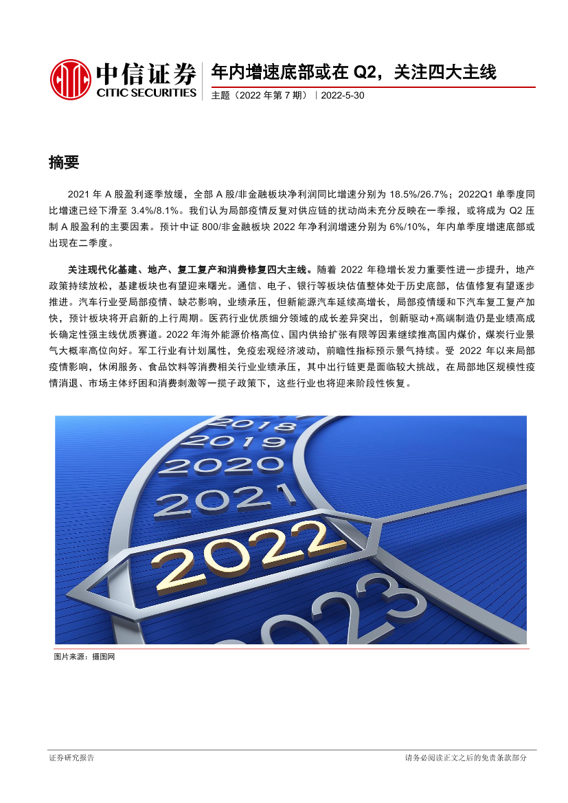 主题（2022年第7期）：年内增速底部或在Q2，关注四大主线-20220530-中信证券-16页主题（2022年第7期）：年内增速底部或在Q2，关注四大主线-20220530-中信证券-16页_1.png