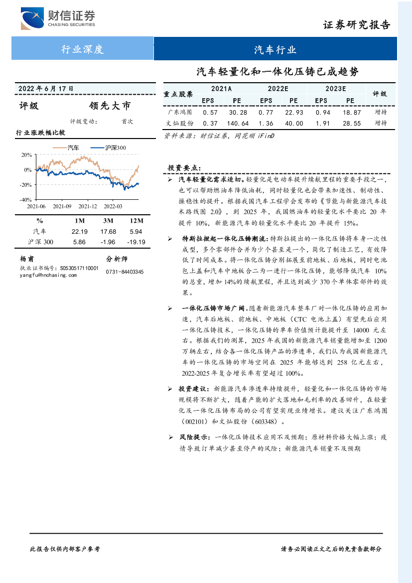 汽车行业深度：汽车轻量化和一体化压铸已成趋势-20220617-财信证券-25页汽车行业深度：汽车轻量化和一体化压铸已成趋势-20220617-财信证券-25页_1.png